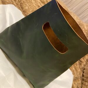 Genuine leather clutch